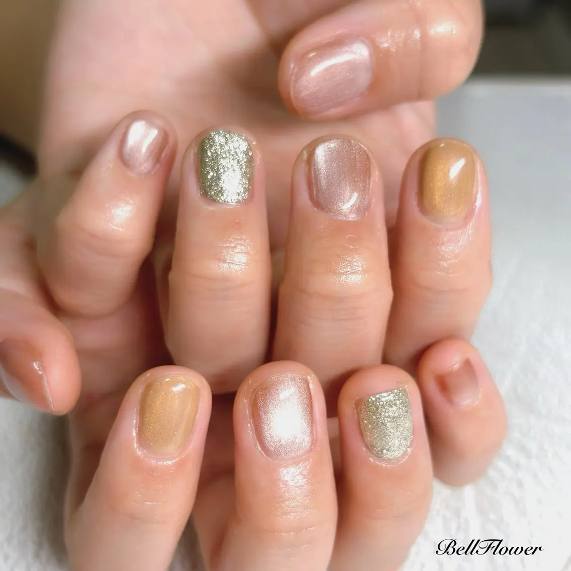 ネイル ハンドネイル Bell Flowerのネイルデザイン