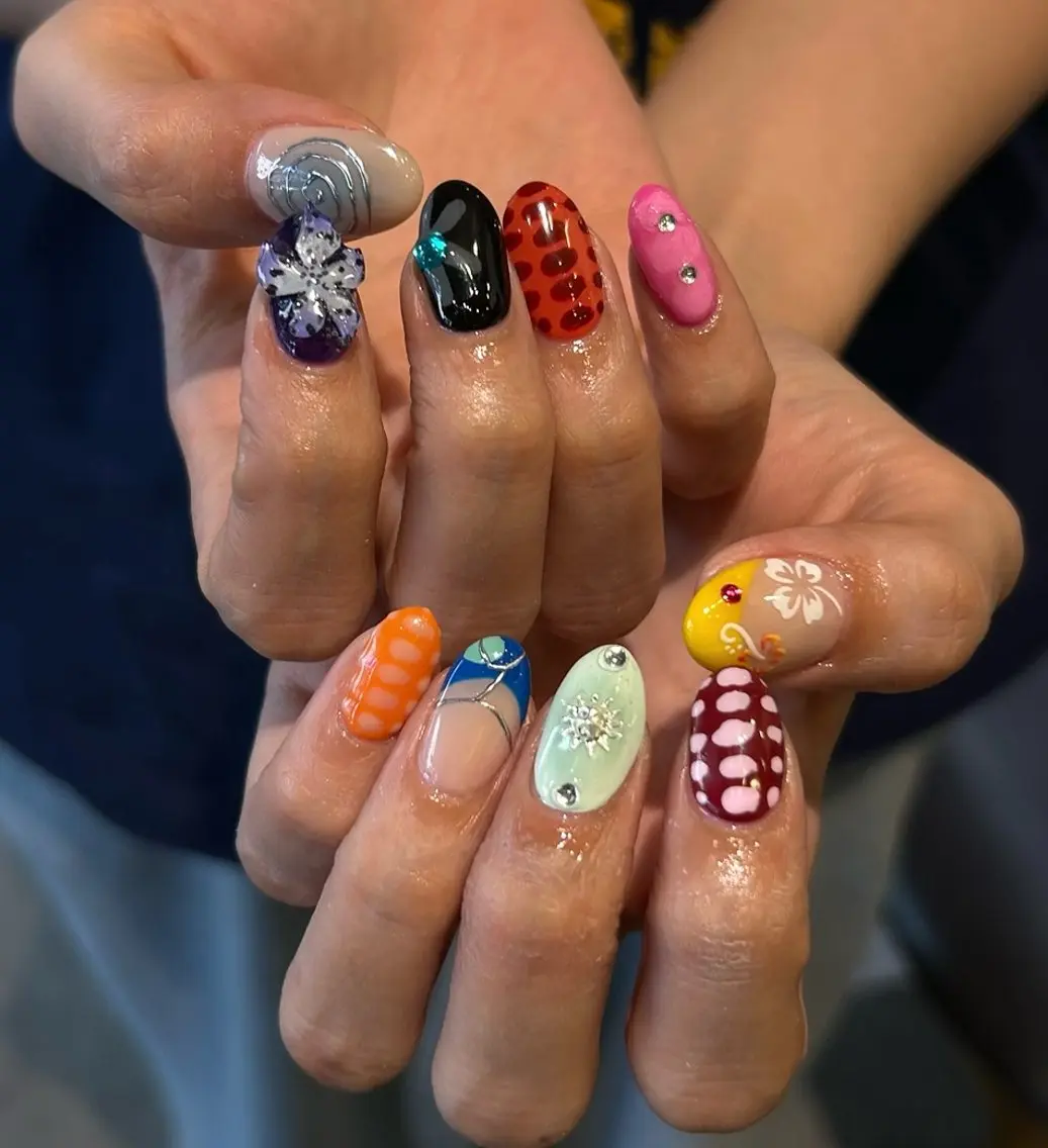 ネイル ハンドネイル ハンドケア mira☼ 𐦍 ☼ nailのネイルデザイン