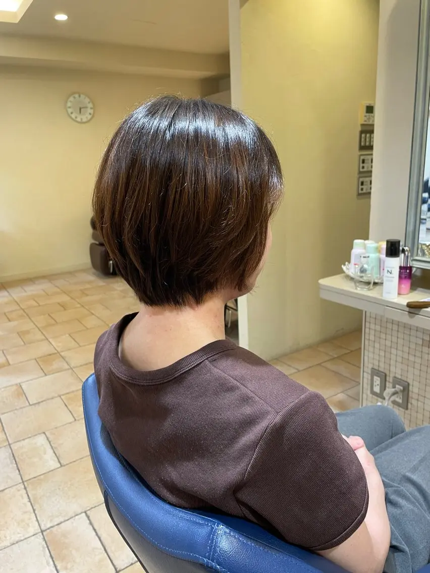 ショート ボブ しみず ちはるのヘアスタイル