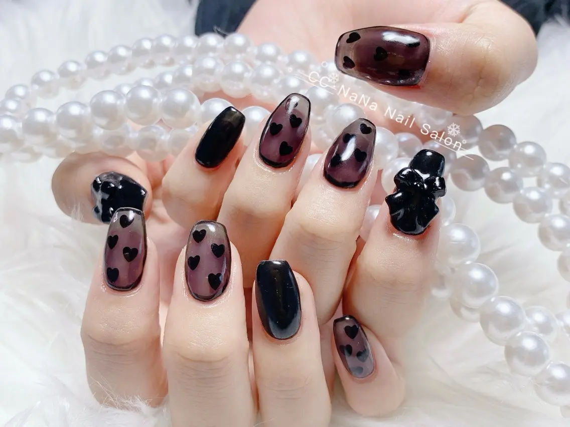 ネイル ハンドネイル 💎CC・NaNa 韓国風ネイル🌙Cのネイルデザイン