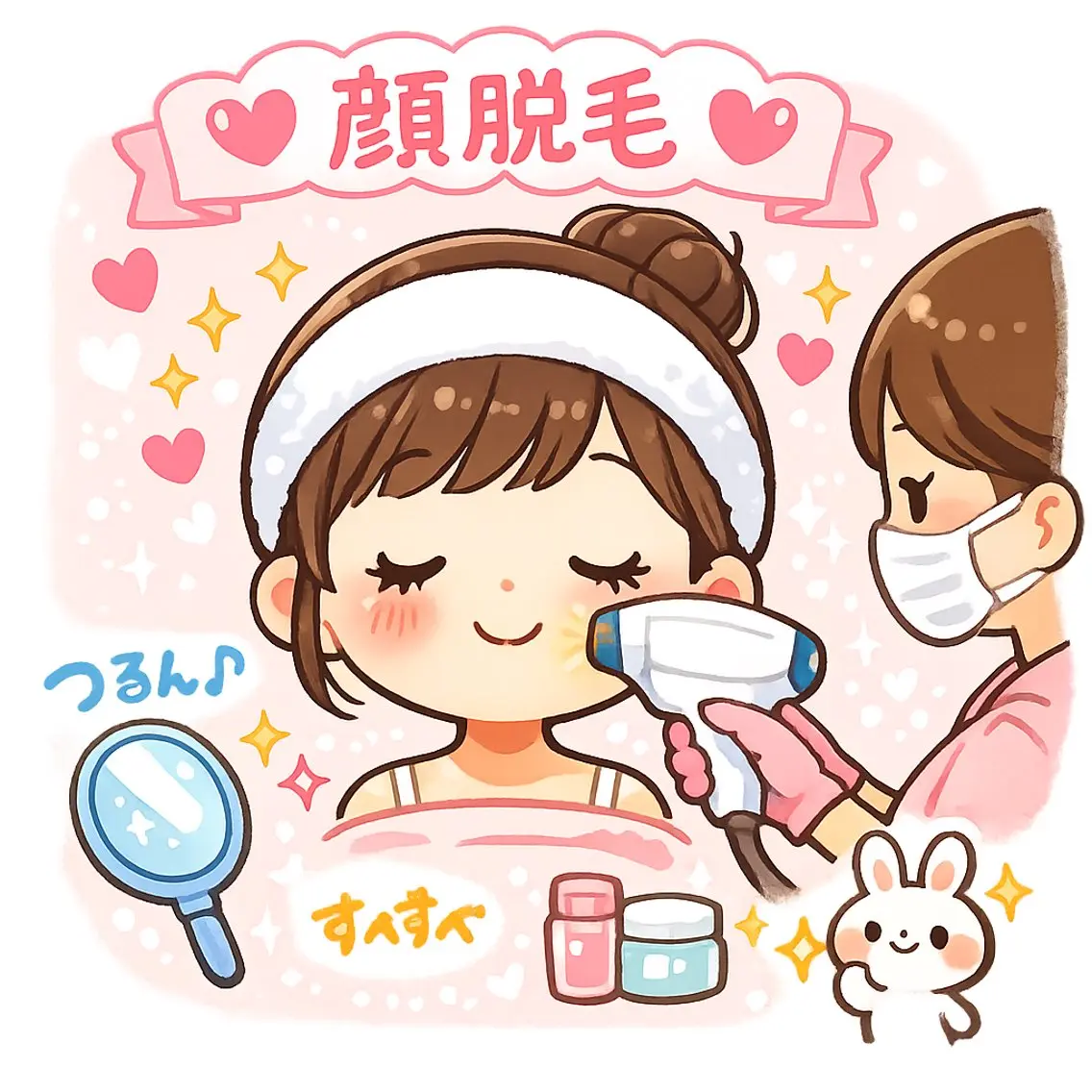 【男性、女性🙆♀️】顔脱毛の写真