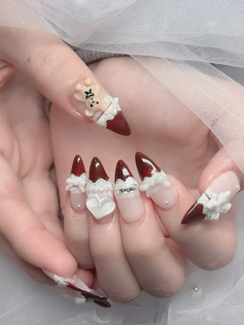 ネイル オーロラネイル フレンチネイル ジェルネイル ハロウィン 韓国ネイル ハンドネイル H.baby Nail Salonのネイルデザイン