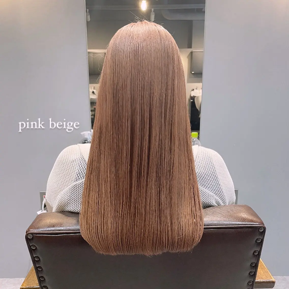ロング カラー ブリーチ ピンクカラー Mimi🎀ブリーチ なし透明感 Ｗカラーのヘアスタイル