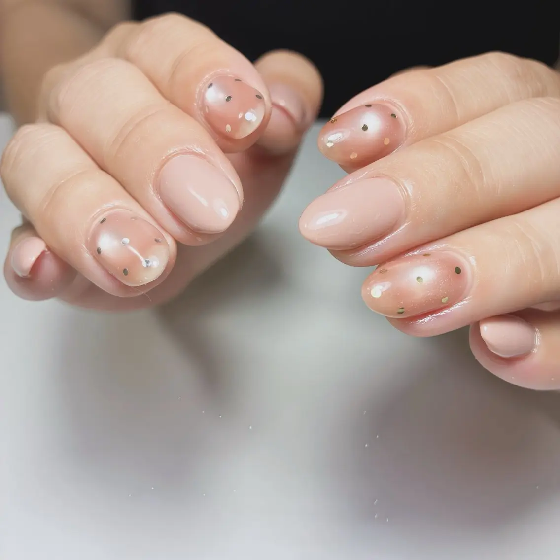 ネイル フットネイル 氷ネイル・うるうるネイル マグネットネイル ニュアンスネイル シンプルネイル ハンドネイル nail salon anoneのネイルデザイン