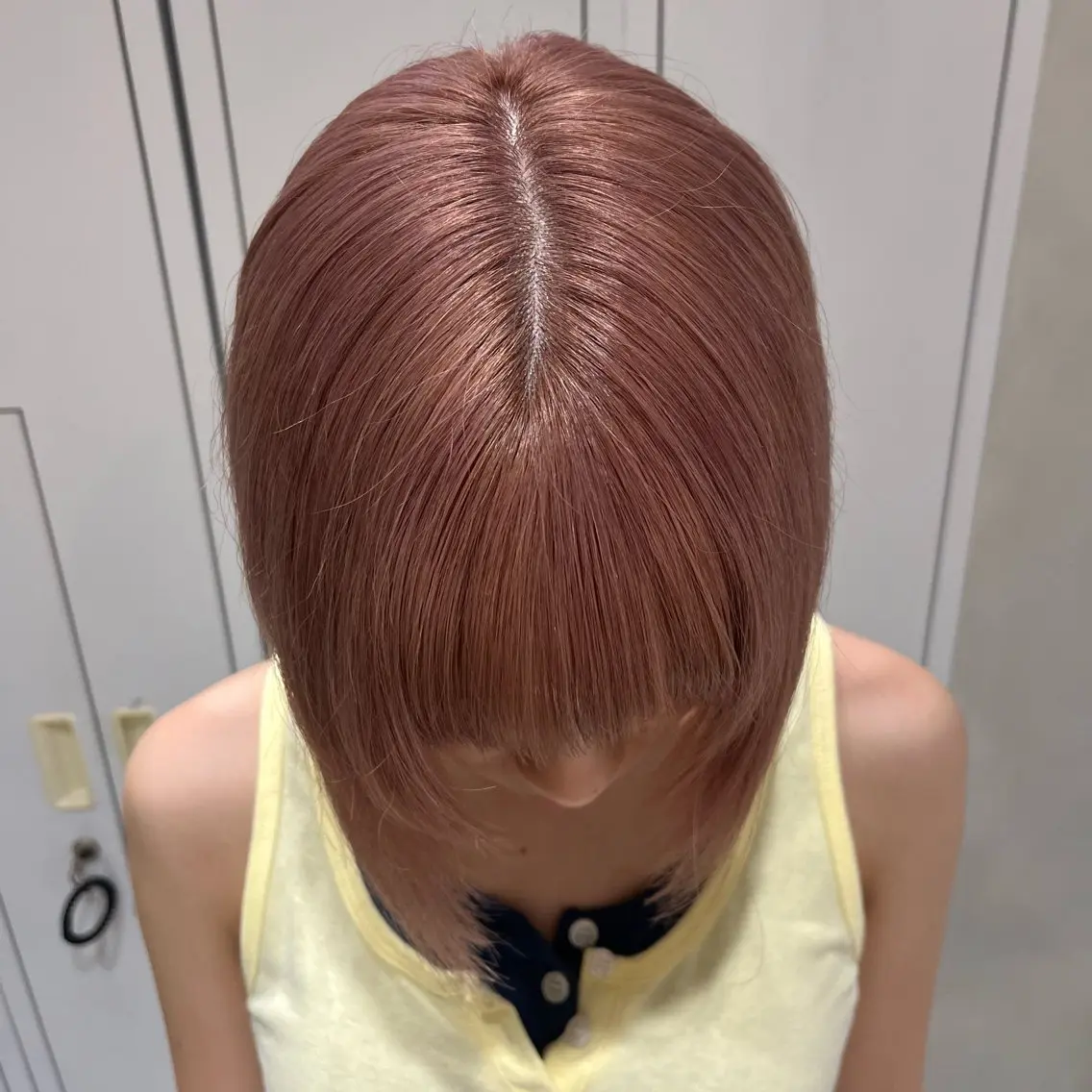 ショート カラー ベージュカラー ブリーチ ハイトーンカラー ピンクカラー ピンクベージュ 💖ブリーチ/暖色 𝐘𝐮𝐢💖のヘアスタイル