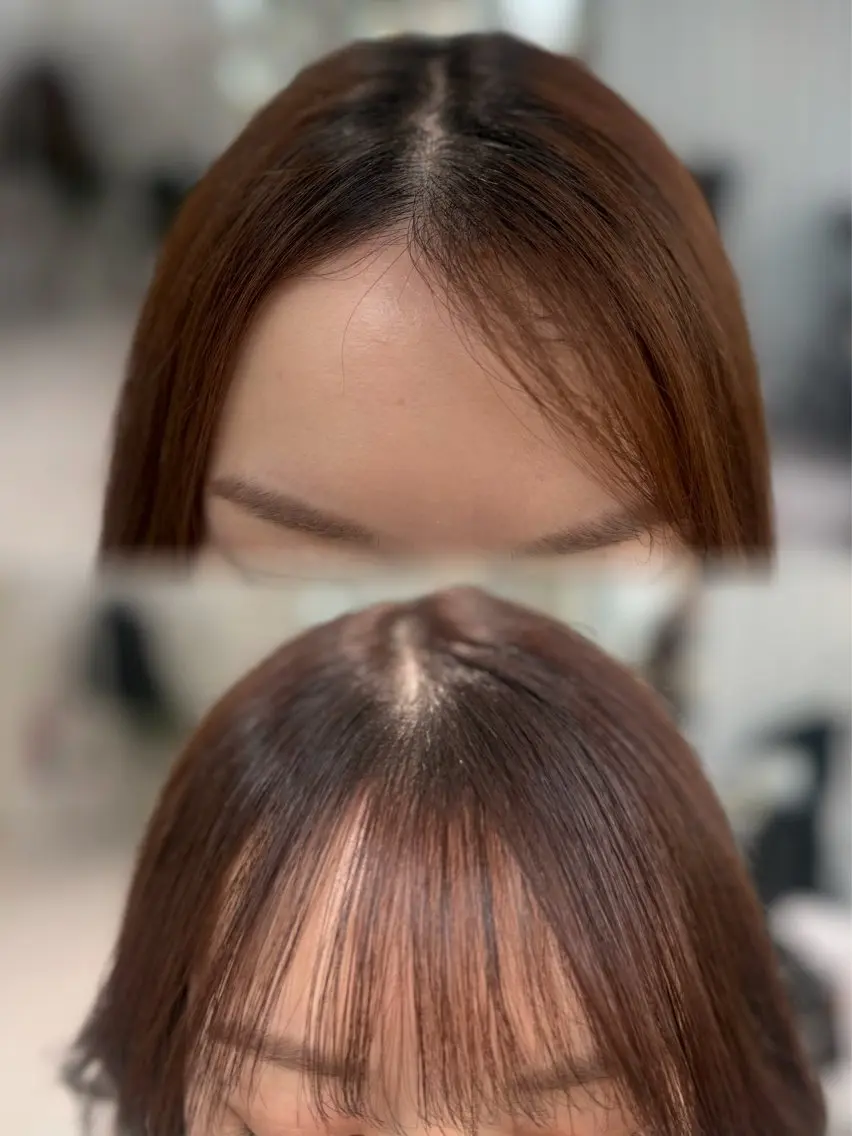 パーマ カット パーマ トリートメント Sae/クロスパーマ /盛れる顔周りのヘアスタイル
