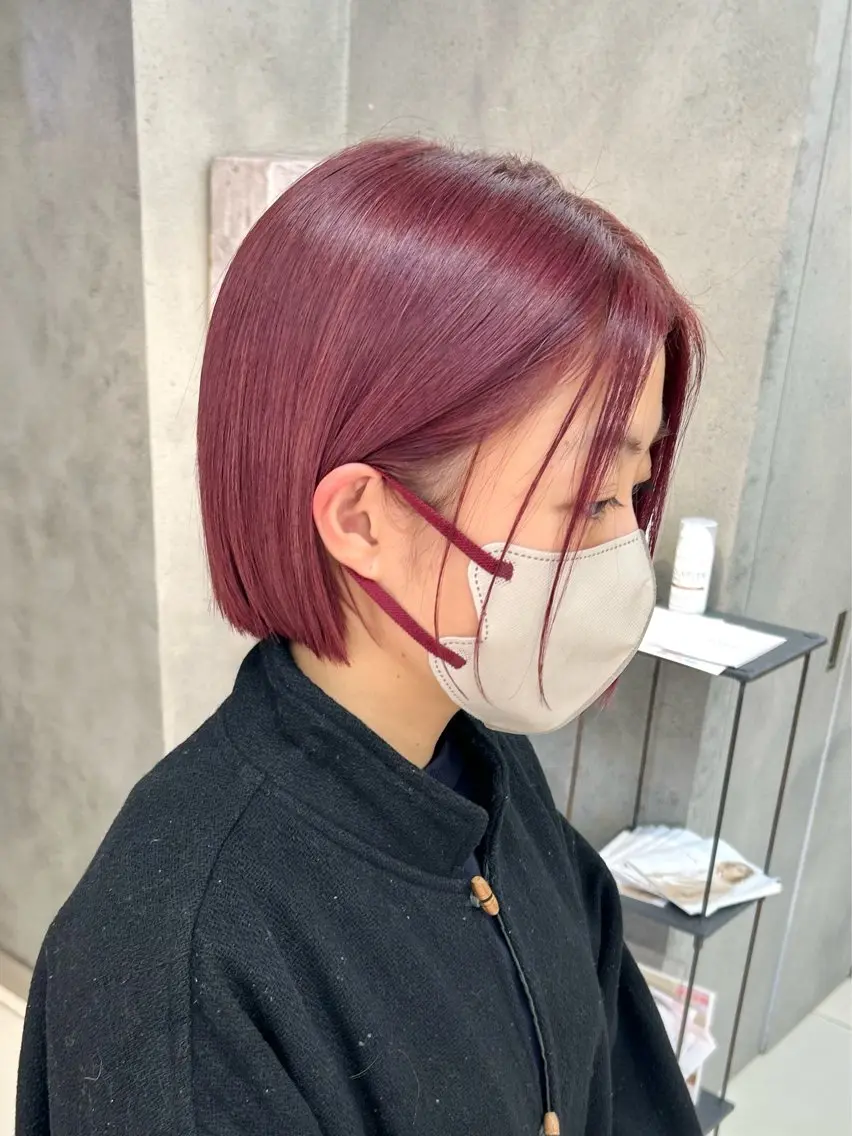 ショート カラー カット ヘアカラー トリートメント 艶髪/ショート/ ボブ/なつきのヘアスタイル