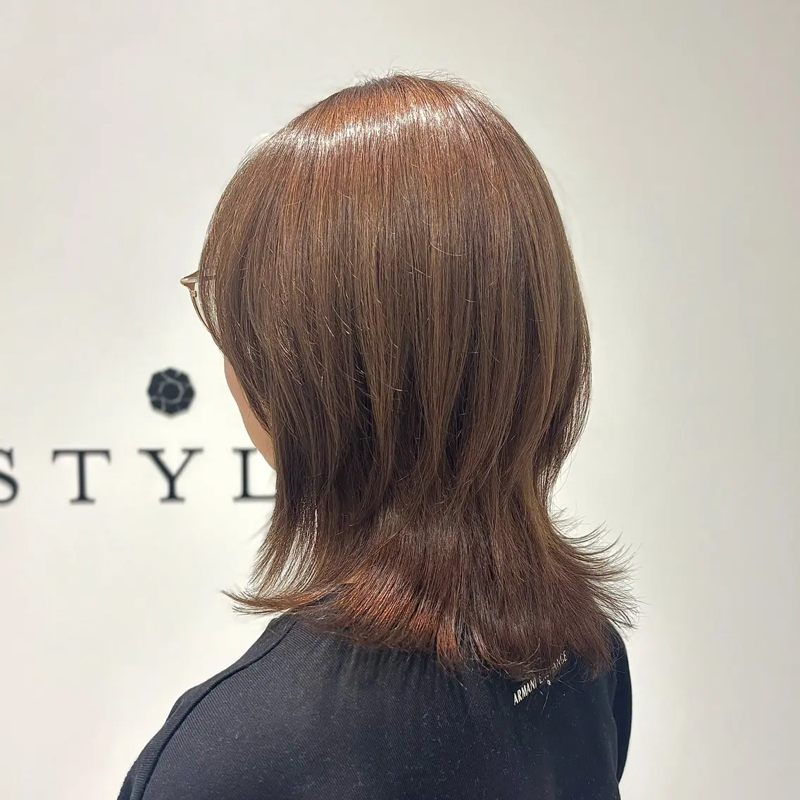 ミディアム カット 艶カラー/アレンジ 💟すなおのヘアスタイル