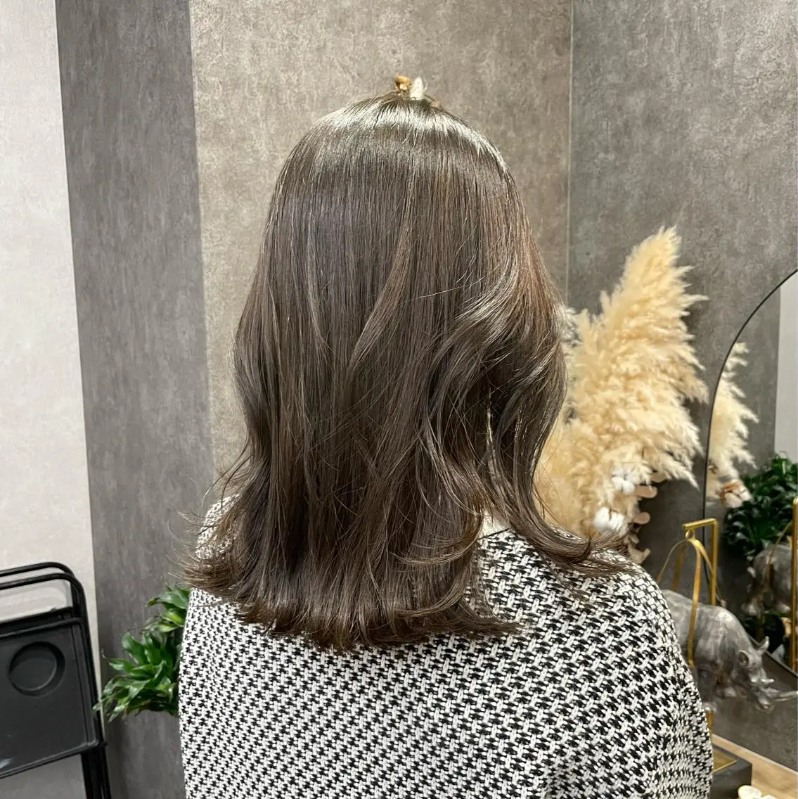 ミディアム カラー いなみね はるきのヘアスタイル
