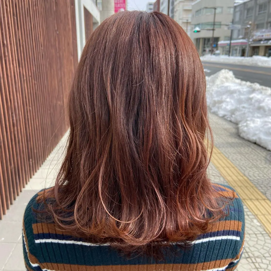 ミディアム カラー カット ヘアカラー 💜推しインナー カラー/菊池柊真💜のヘアスタイル