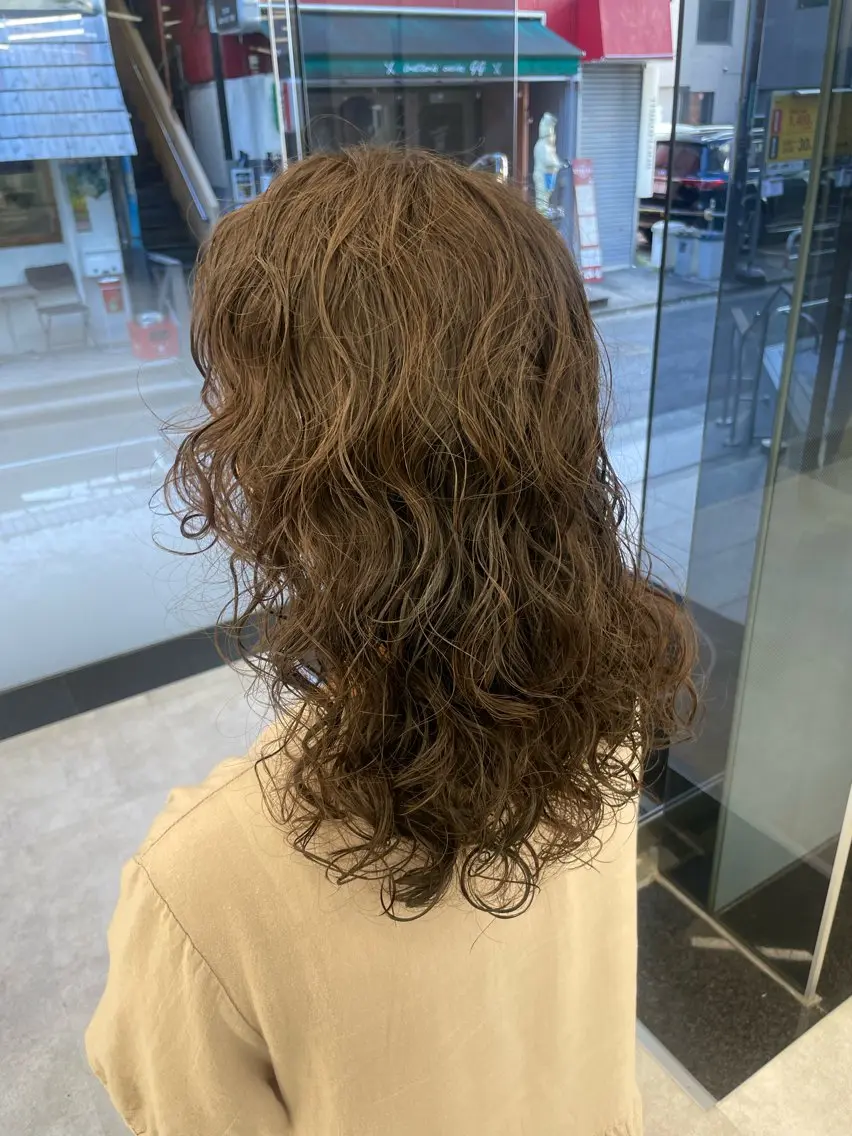 セミロング カラー ヘアアレンジ カット パーマ トリートメント 【Sweep】おじま のぞみのヘアスタイル