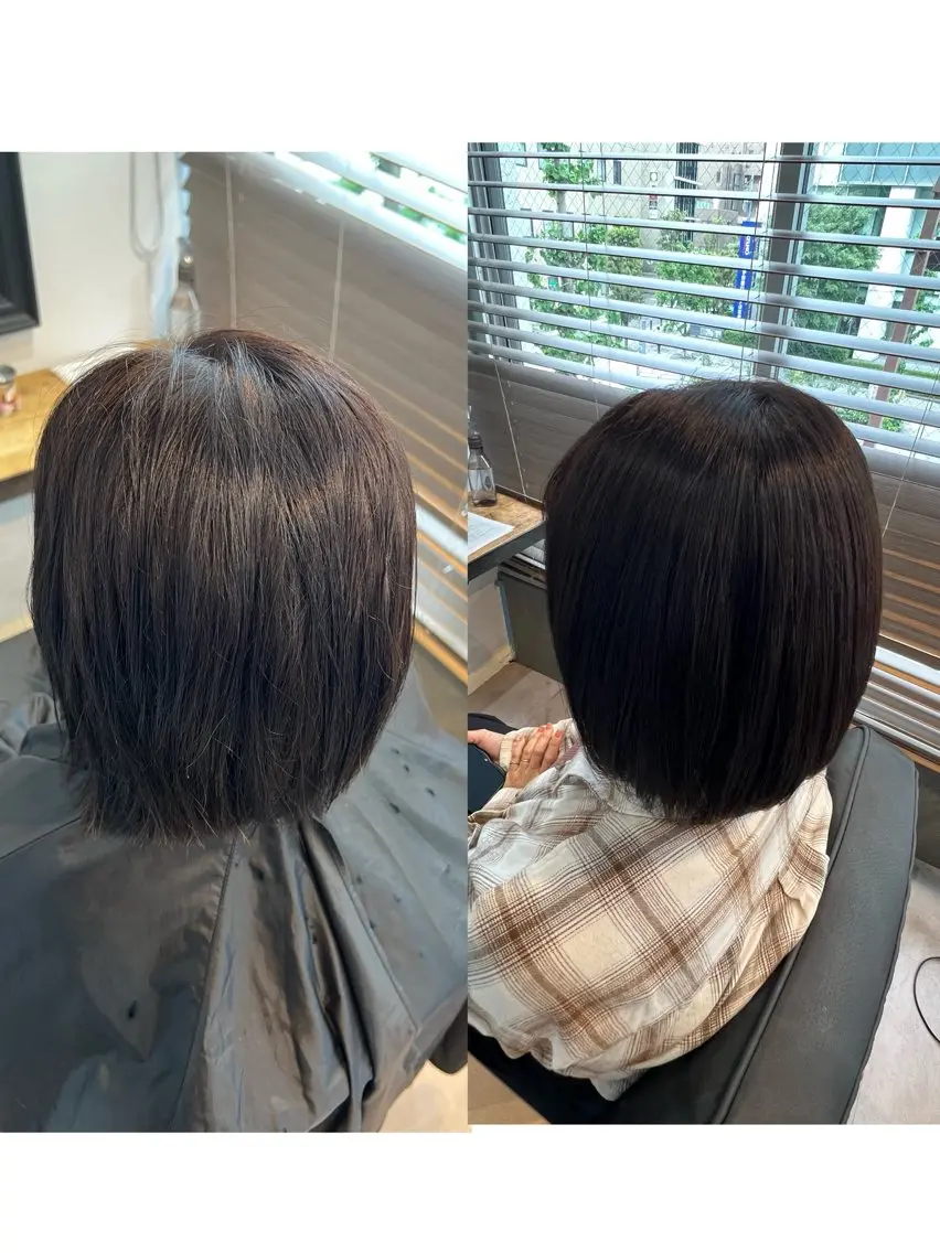 ショート 縮毛矯正 縮毛矯正 スギオ 💫のヘアスタイル
