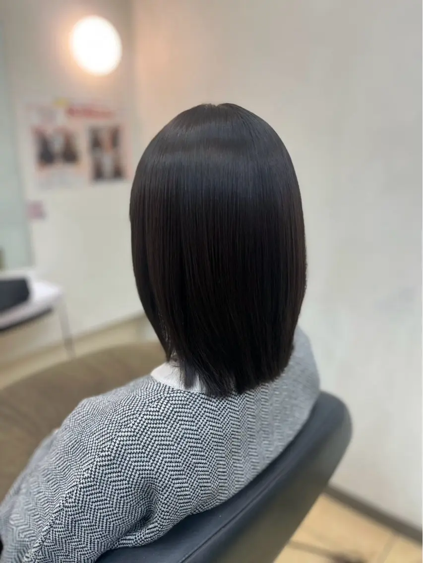 ミディアム 縮毛矯正 川島 葉菜のヘアスタイル