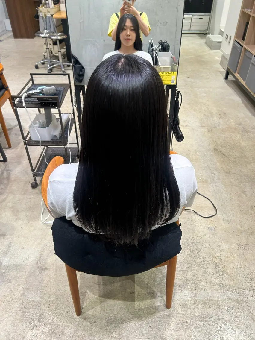 ロング 縮毛矯正 Garden🫧植松 真菜のヘアスタイル