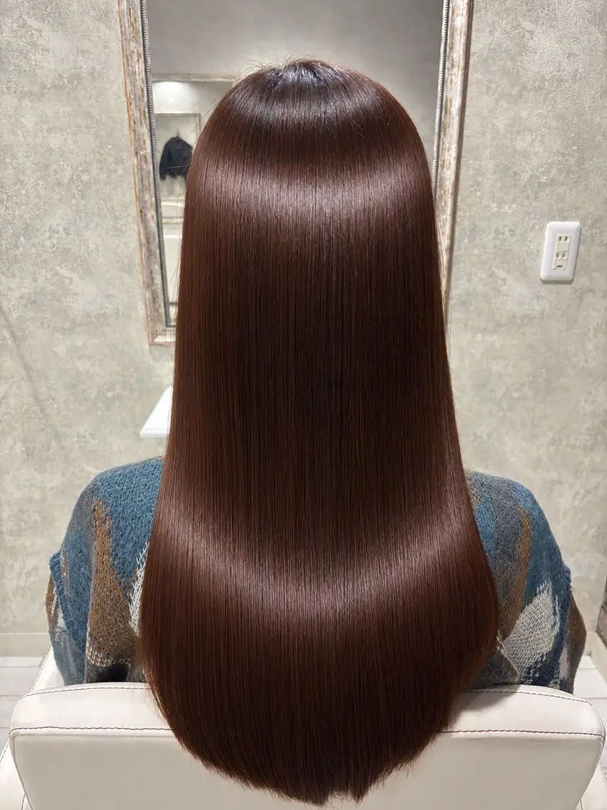 ロング 髪質改善 縮毛矯正 カット 縮毛矯正 トリートメント 無料カット charm美容室のヘアスタイル