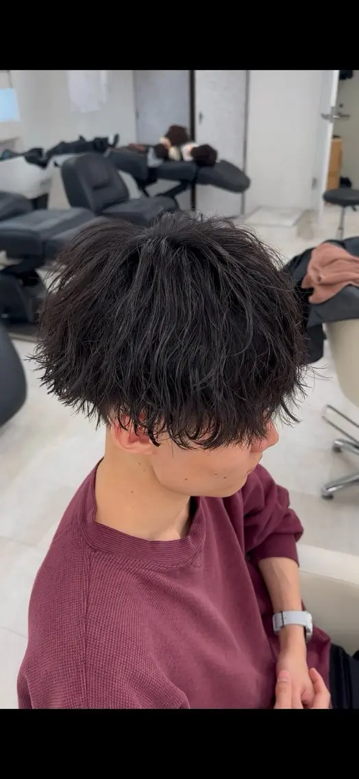 パーマ メンズ メンズパーマ 波巻きパーマ カット パーマ トリートメント 【パーマの達人】 💎メンズ特化🔥徹のヘアスタイル