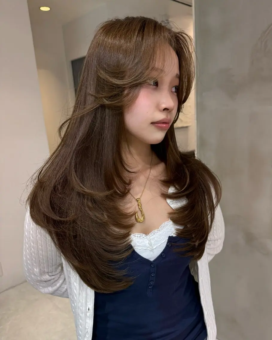 ロング カラー 透明感艶カラー♡ トレンドヘア♡アユミのヘアスタイル