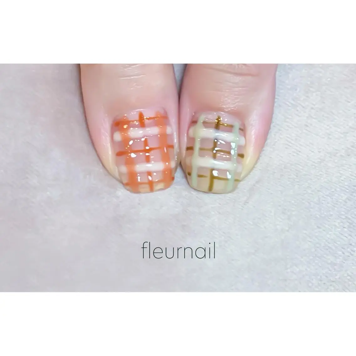 ネイル ブルー 成人式 長さ出し ジェルネイル グリーン ハンドネイル fleurnail miuraのネイルデザイン