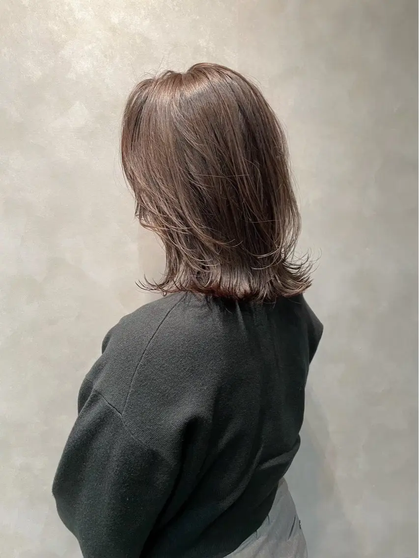 ミディアム カット ヘアカラー BUCKS【天王寺】 バックス【駅30秒】のヘアスタイル