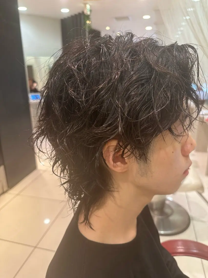 パーマ メンズ カット パーマ ヘアセット 市川メンズパーマ/ 透明感カラーKaiのヘアスタイル