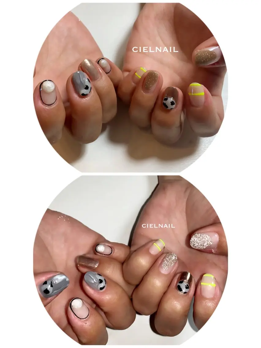 ミディアム ハンドネイル cielnail 祇園のネイルデザイン