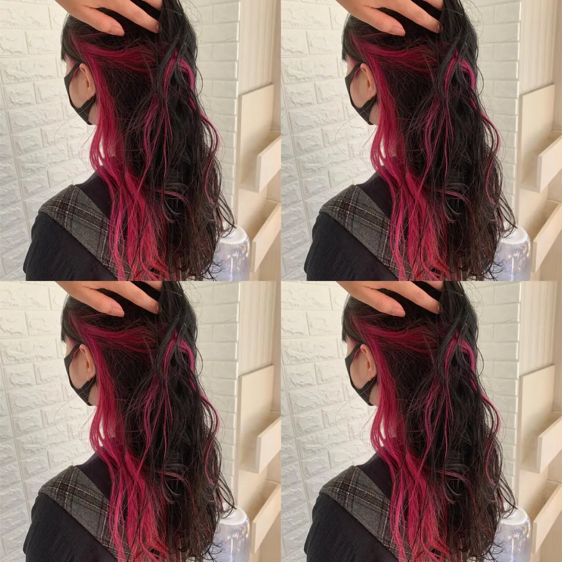 ロング カラー ブリーチ レッドカラー ヘアカラー ハイトーン/ブリーチ 山崎　悠次のヘアスタイル