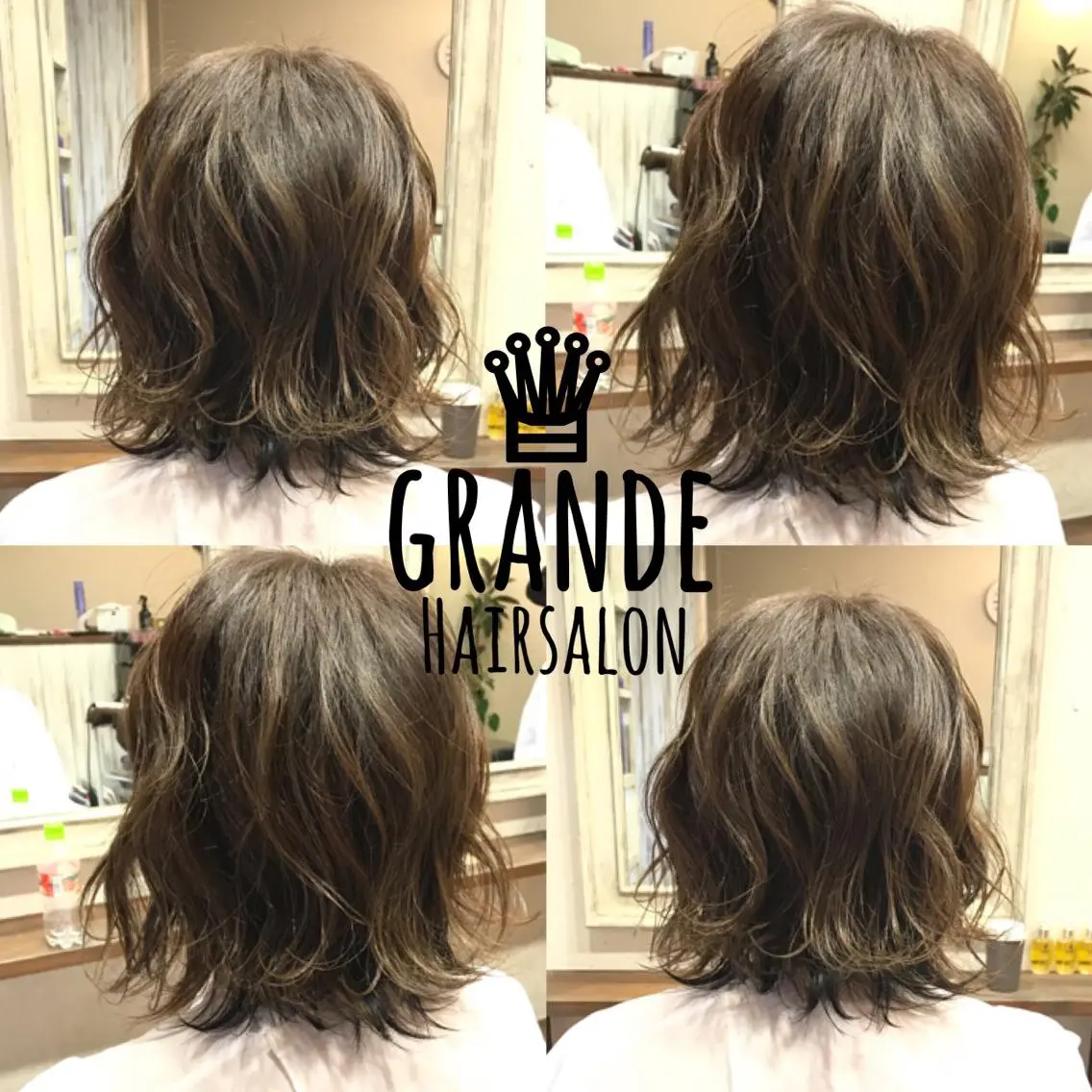 セミロング カラー パーマPrivate SalonNoa名駅のヘアスタイル