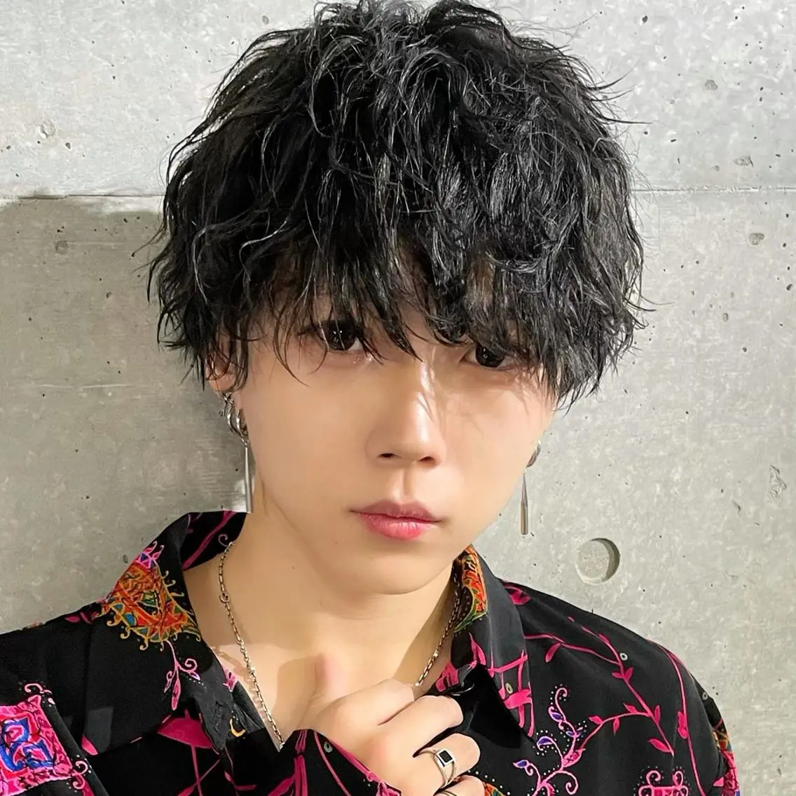 パーマ メンズ マッシュ メンズパーマの達人 KAITOのヘアスタイル