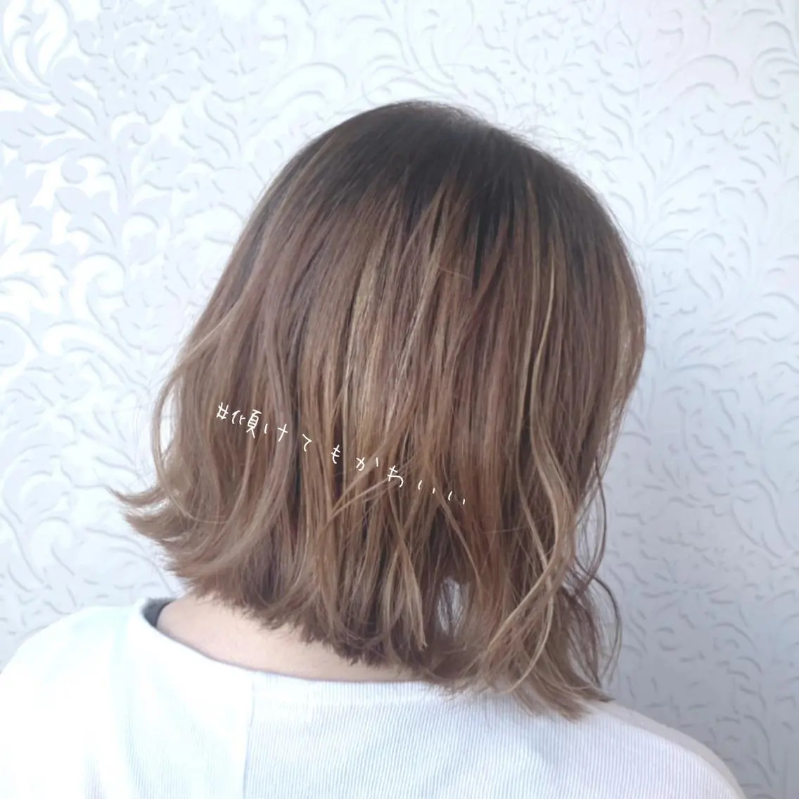 ショート ボブ 外ハネヘア 顔周りカット/透明感 カラー🤍大塚蛍のヘアスタイル