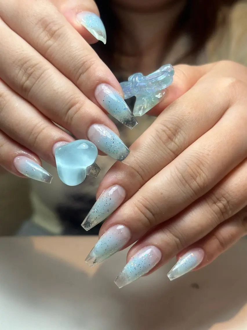 ネイル アートネイル 成人式 ジェルネイル ニュアンスネイル 夏ネイル ハンドネイル Nienail_ Luxeのネイルデザイン