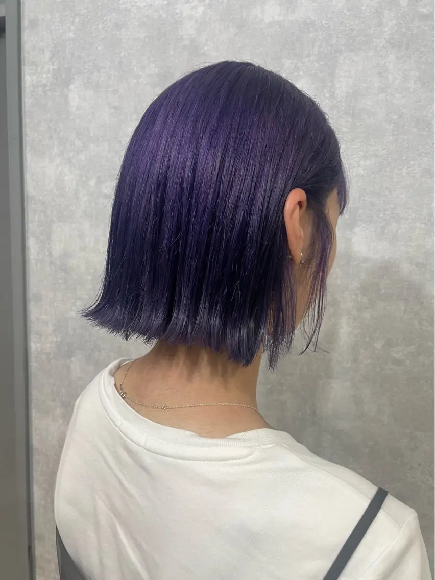 ショート カット ヘアカラー トリートメント 小顔垢抜けレイヤー/ ハイトーン/YUTOのヘアスタイル