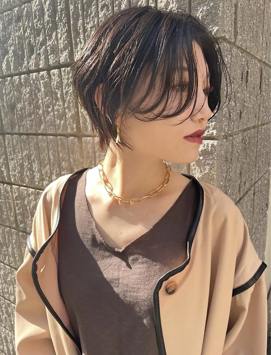 ショート カラー 透明感カラー ハイライトカラー インナーカラー ハイライト 髪質改善 カット ヘアカラー トリートメント misa🫧ナチュラ ル縮毛矯正/髪質改善のヘアスタイル