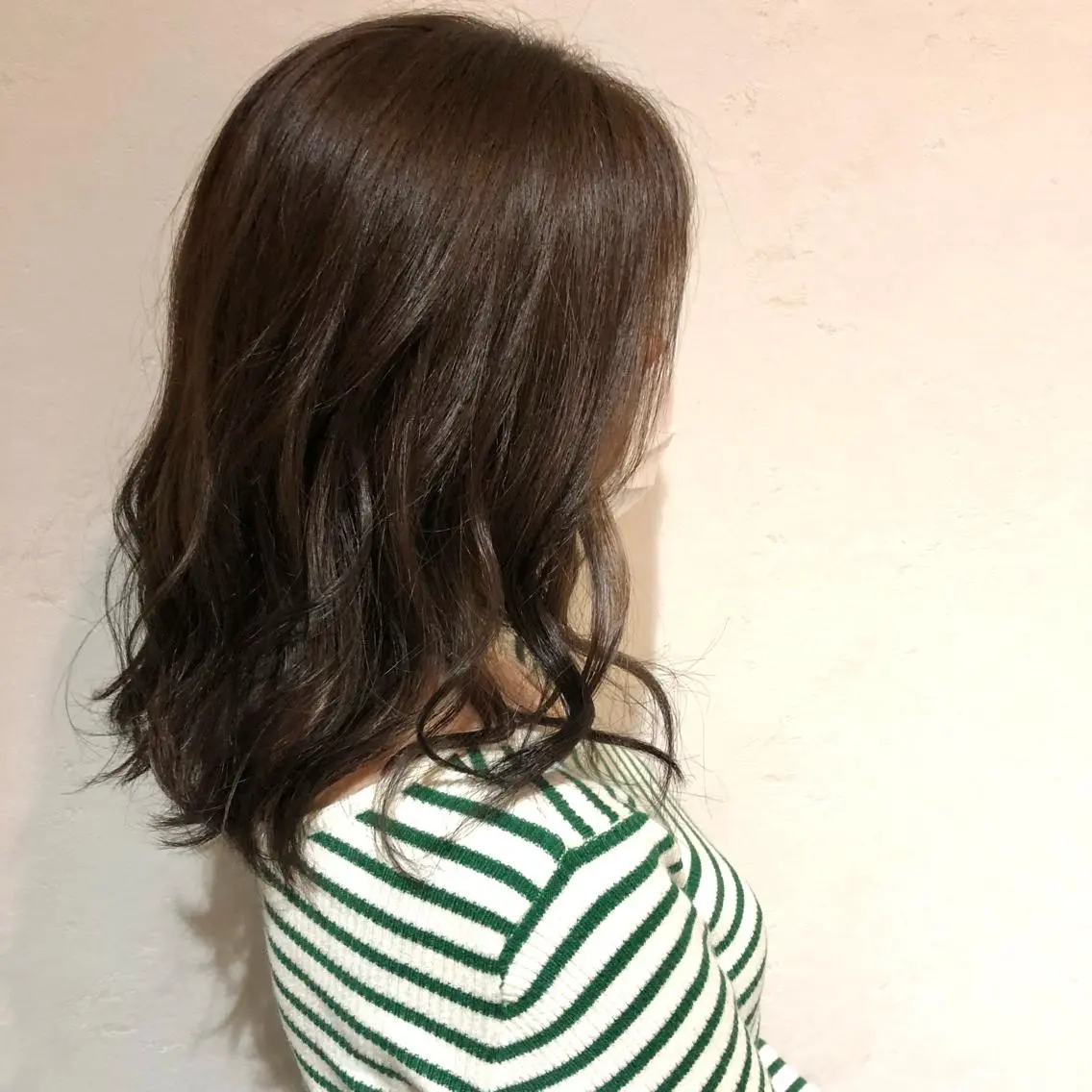 セミロング パーマ セミロングパーマ デジタルパーマ 中村 玲美のヘアスタイル