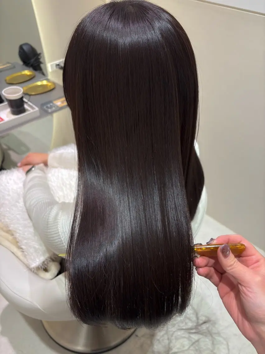 ロング カラー ヘアカラー トリートメント 艶カラー/ 髪質改善/arisaのヘアスタイル
