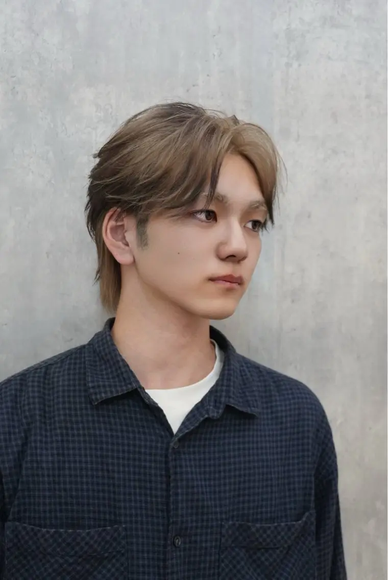カラー メンズ 鴨井 凛仁のヘアスタイル