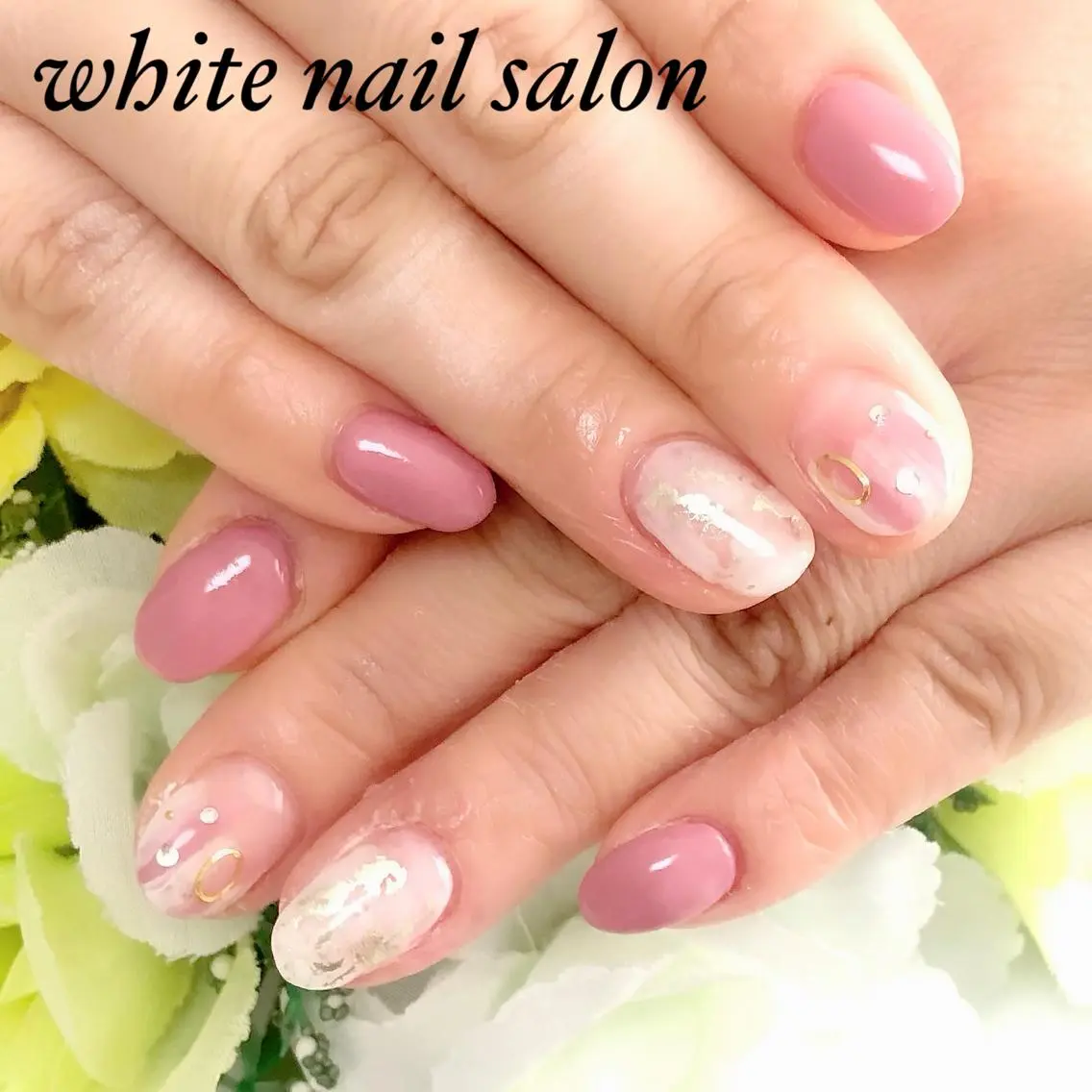 ネイル アートネイル フレンチネイル ジェルネイル ハードジェル 持ち込み ハンドネイル white nail salonのネイルデザイン