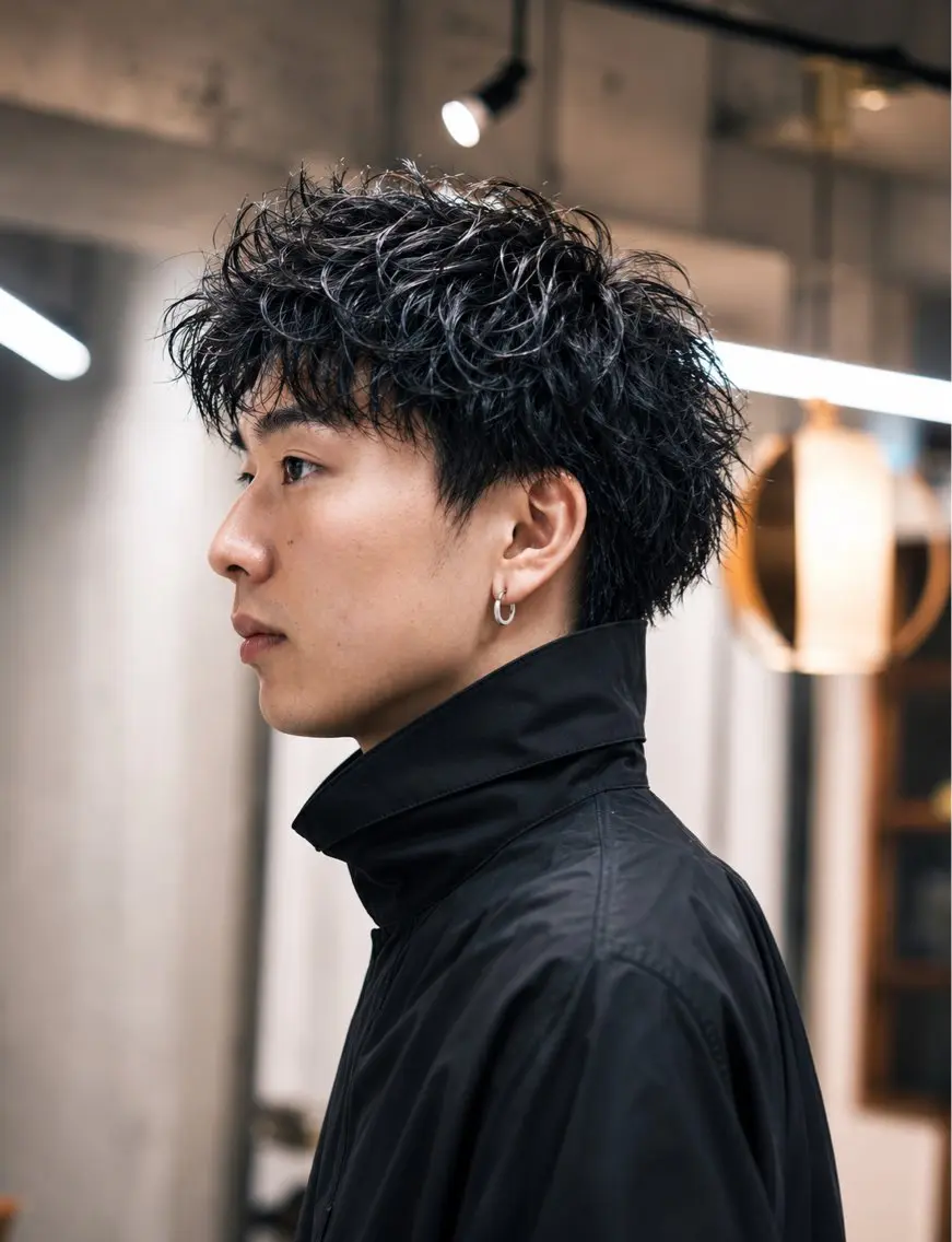 メンズ メンズパーマ カット パーマ 和歌山ランキング1位 井開のヘアスタイル