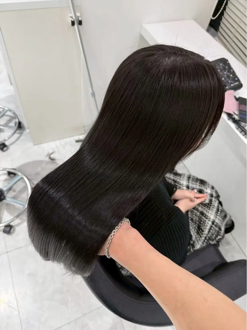ロング パーマ 縮毛矯正 ヘアセット 🍀ブラウンベージュ sakura🍀のヘアスタイル
