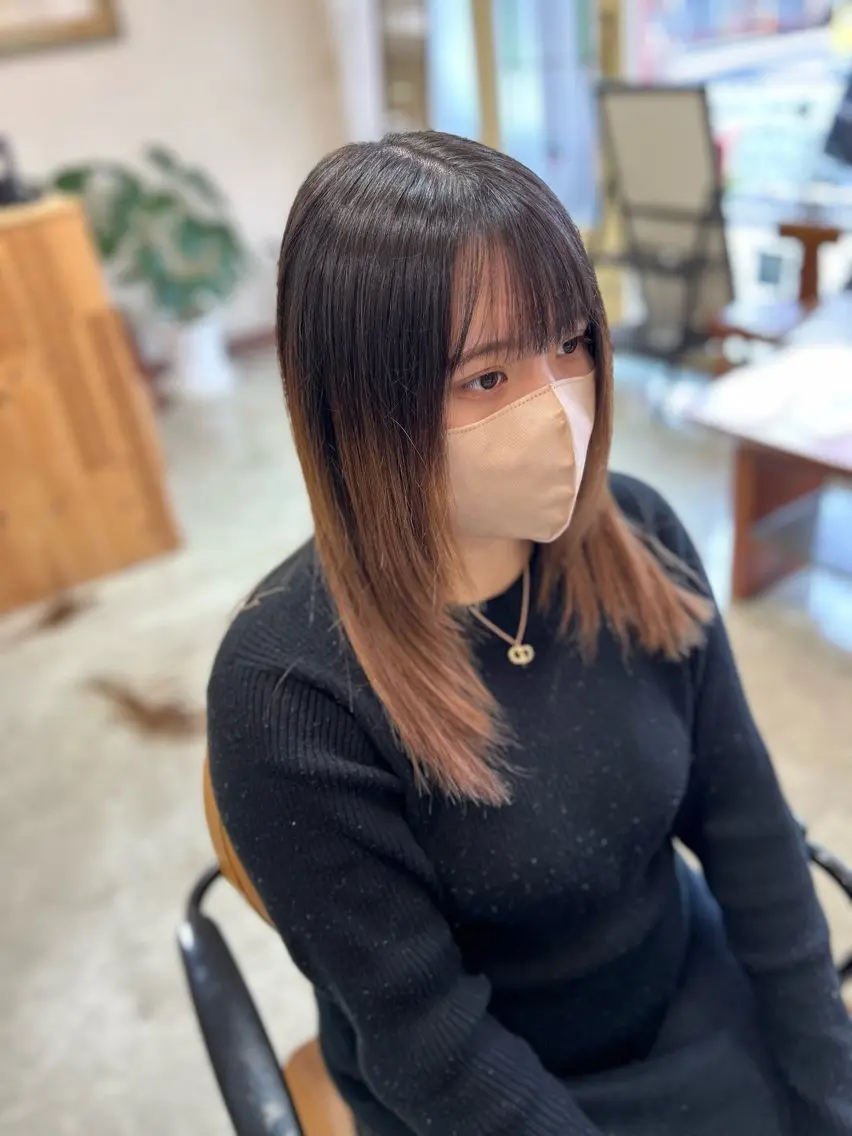 ミディアム 水田 誠貴のヘアスタイル