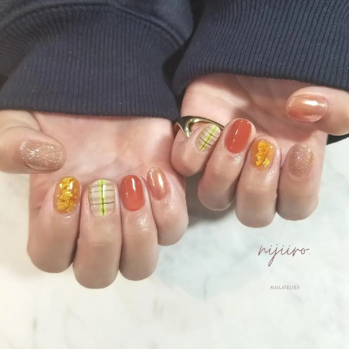 ネイル ハンドネイル nijiiro🌈 サトウのネイルデザイン