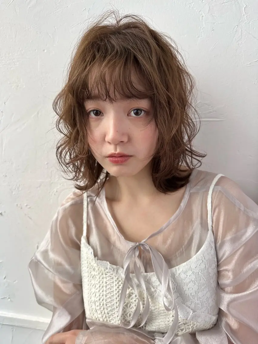 (U30)【レディース限定】カット＋パーマ+水分パックトリートメント🌀❕の写真