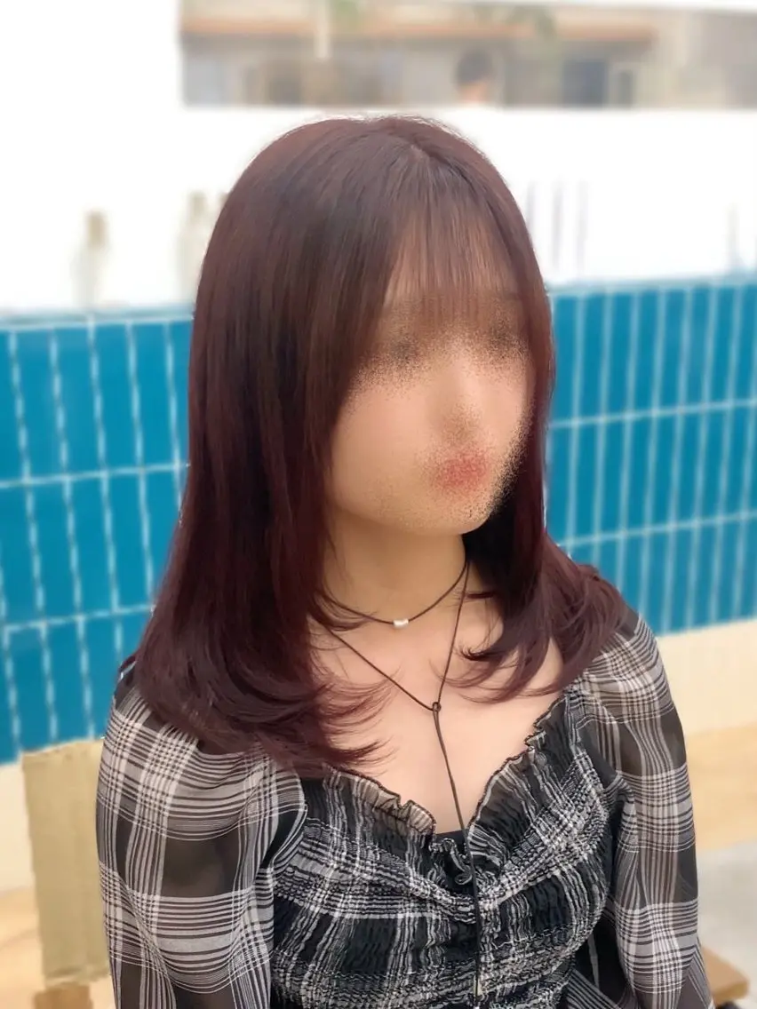 ミディアム ミディアムレイヤー レイヤーカット 新田 琴美/ レイヤー/透明感のヘアスタイル