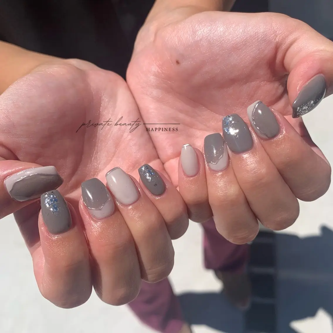 ネイル ニュアンスネイル スカルプネイル happiness nailのネイルデザイン