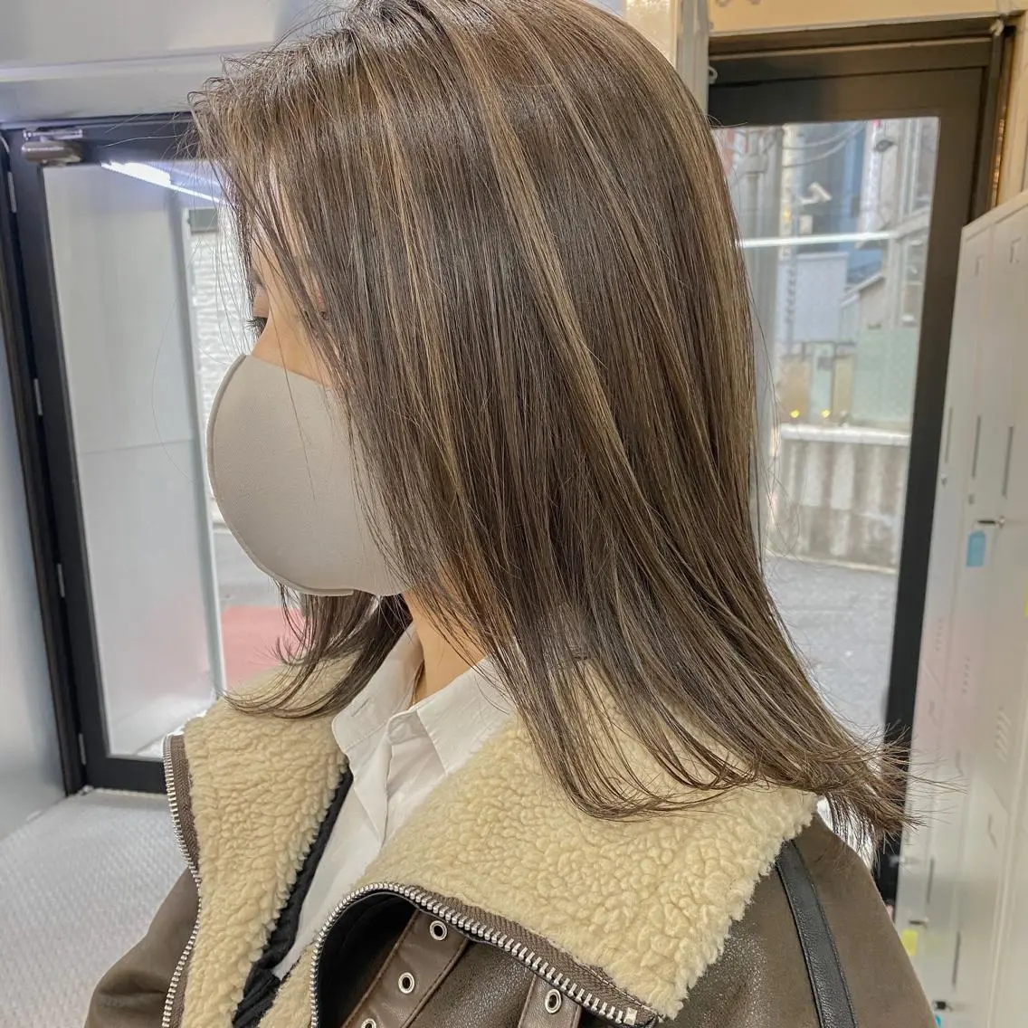 ミディアム カラー カット ヘアカラー トリートメント 海外デザイン🇺🇸 石渡諒太のヘアスタイル