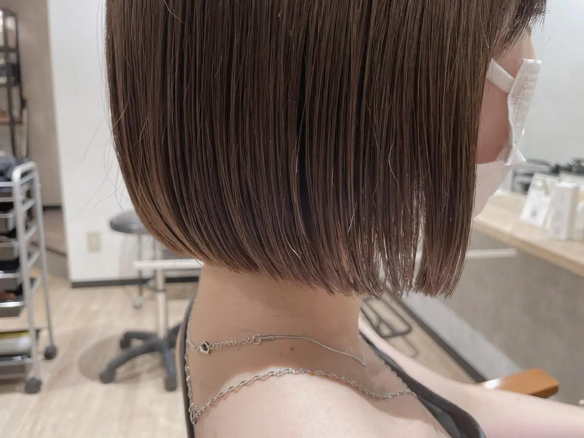 ショート カラー 透明感カラー ボブ トレンド透明感カラー ☘️大貫 昂涼🐹のヘアスタイル
