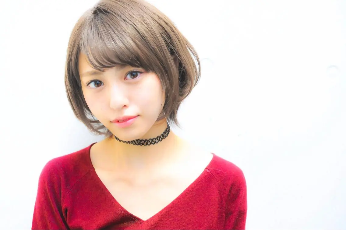 ショート カラー カット ヘアカラー トリートメント モテ髪透明感❤️ デイズヘアカラーのヘアスタイル