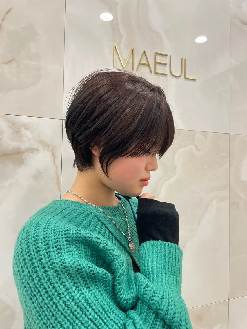 ショート カラー 透明感カラー 似合わせカット ショートヘア ショート/似合わせ/ 透明感カラー古市唯人のヘアスタイル