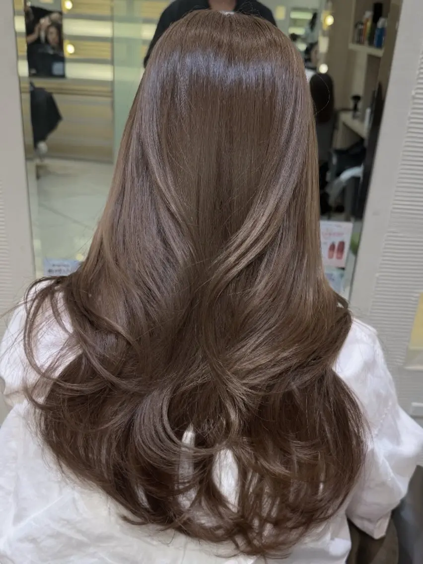 ロング カラー ヘアカラー 垢抜け・上品カラー ブラウン♡ゆうり🎀のヘアスタイル
