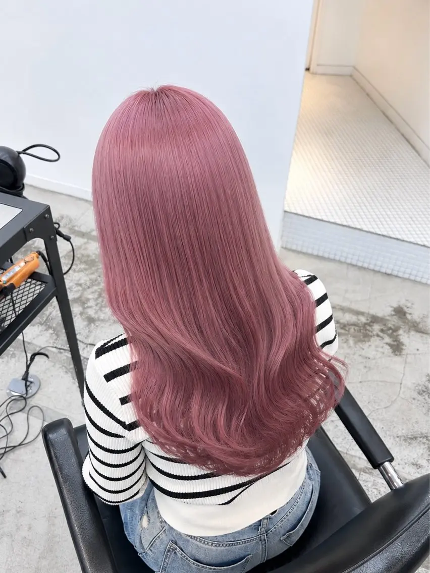 ミディアム カラー ヘアアレンジ ヘアカラー 🎀ブリーチ×艶髪 🎀 ♡さや♡のヘアスタイル