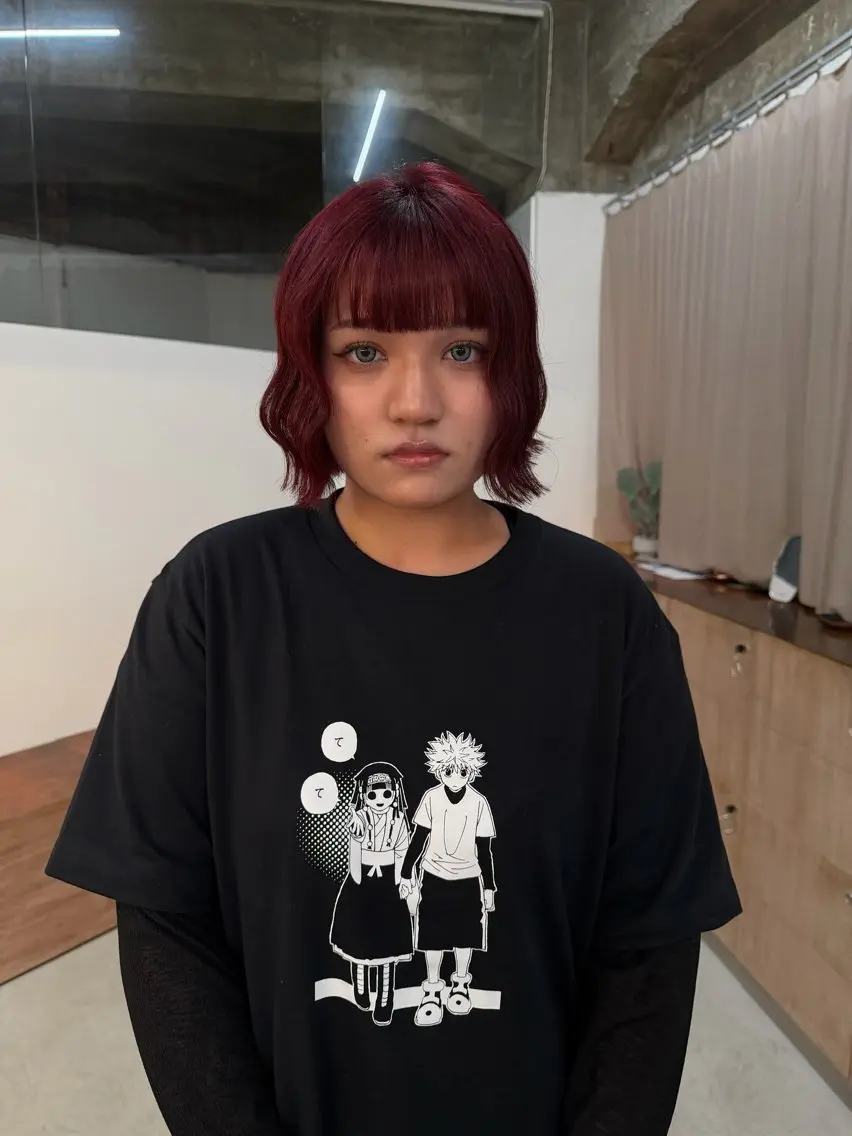 ショート カラー ヘアカラー ひな🐥ハイトーン/ レイヤーカット🎼のヘアスタイル
